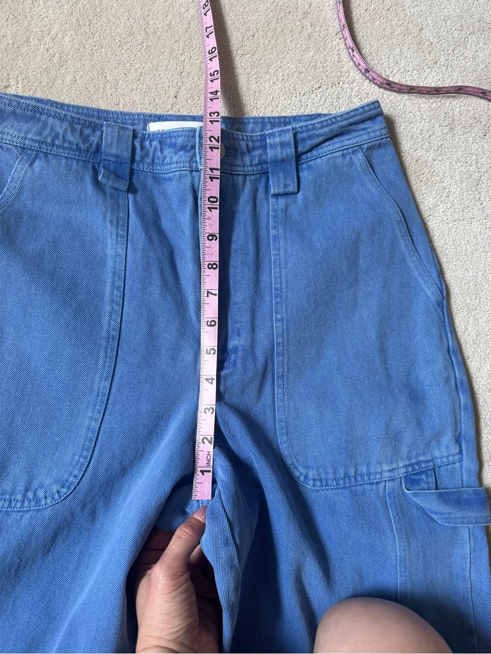 NEW Alex Mill Phoebe Pant in Recycled Denim French Blue 29 - Picture 9 of 10